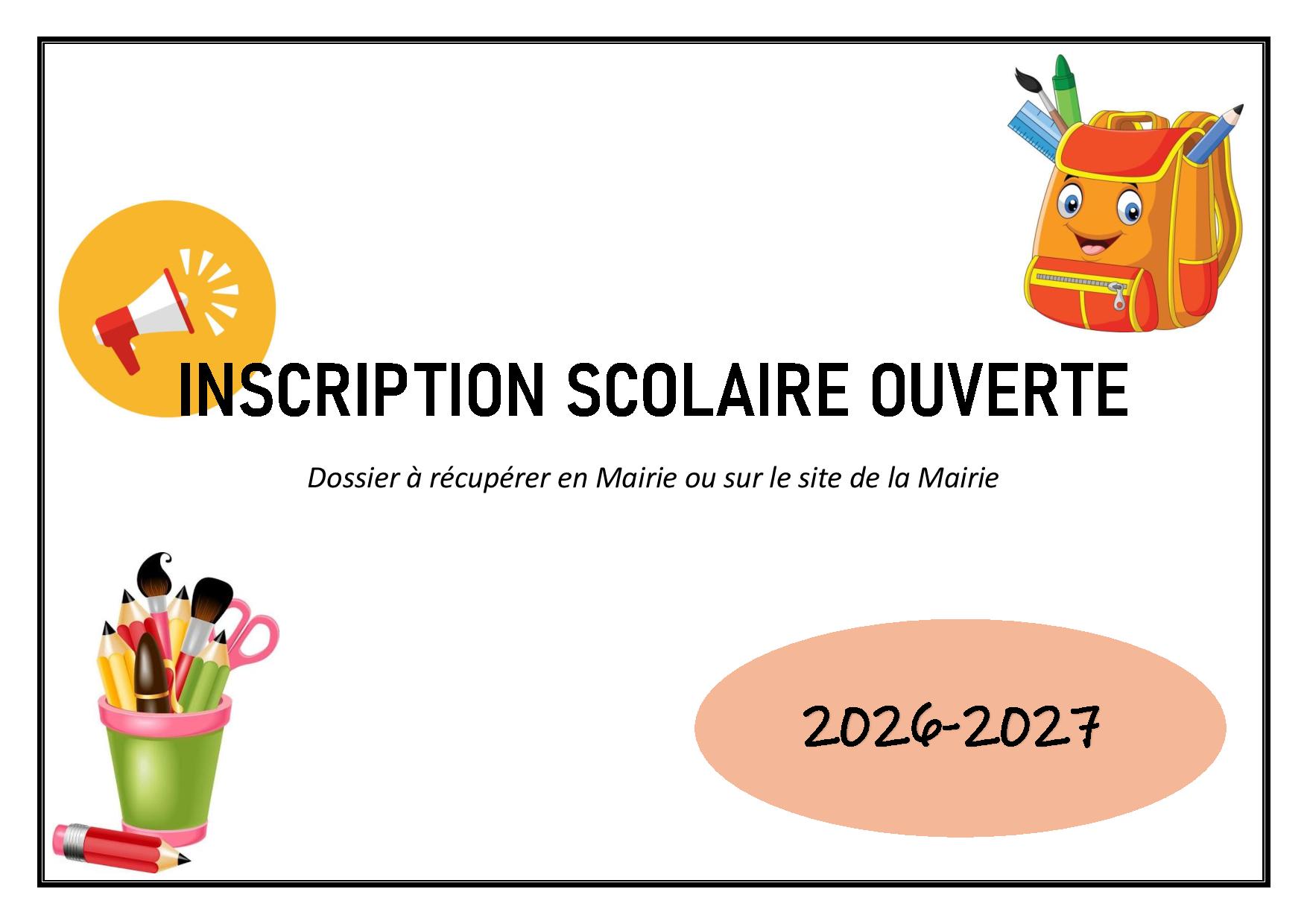 INSCRIPTION-SCOLAIRE-OUVERTE