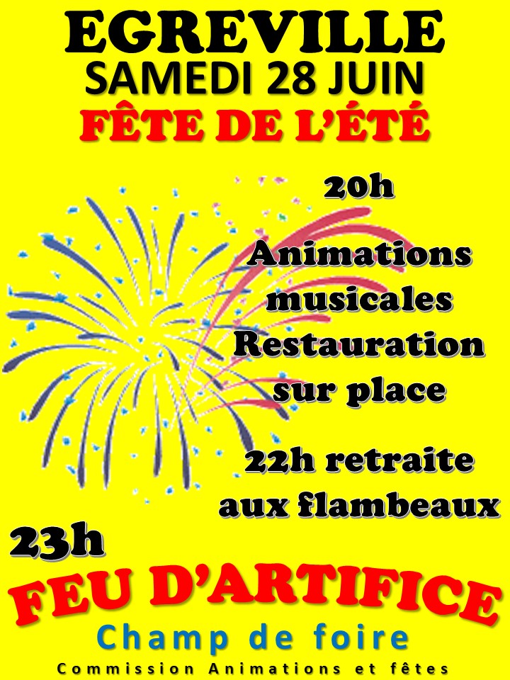 Fête de l'été samedi 28 juin