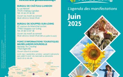 Agenda des manifestations prévues au mois de juin sur l’ensemble du territoire du Gâtinais Val-de-Loing
