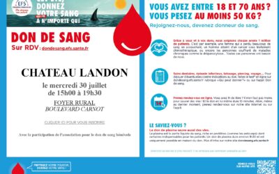 Don du sang à CHÂTEAU-LANDON