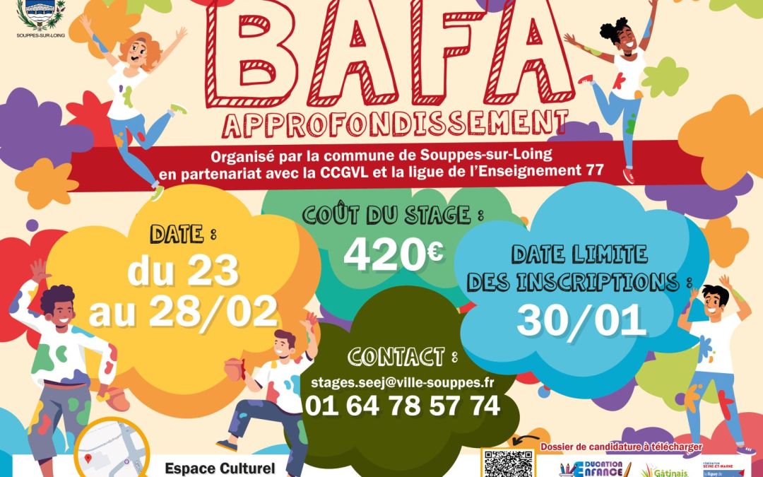 Approfondissement BAFA du 23/02 au 28/02
