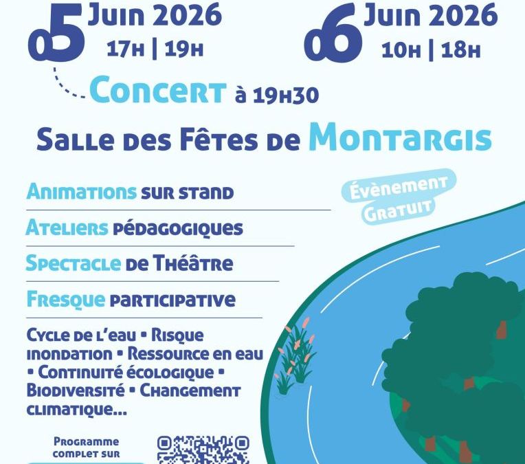 1ère édition des Récid’Eau du Loing vendredi 5 et samedi 6 juin 2026 à MONTARGIS