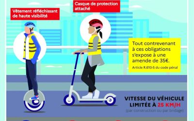 Trottinettes électriques : la Seine-et-Marne impose le casque et le gilet, ce qui va changer : Le Préfet de Seine-et-Marne nous informe