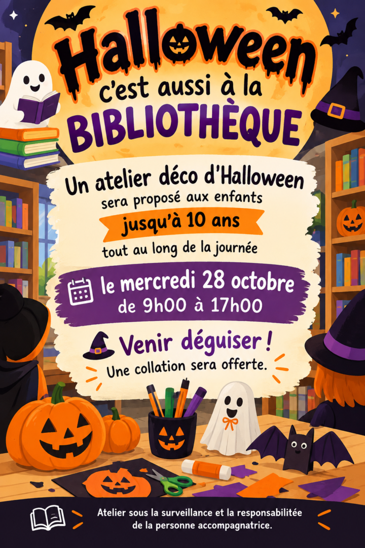 Halloweeeeeeeeeeen à la bibliothèque